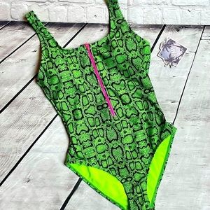YMI Snake Print Swimsuit